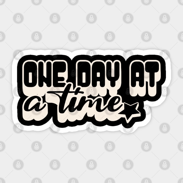 Retro One Day At A Time Sticker by SOS@ddicted